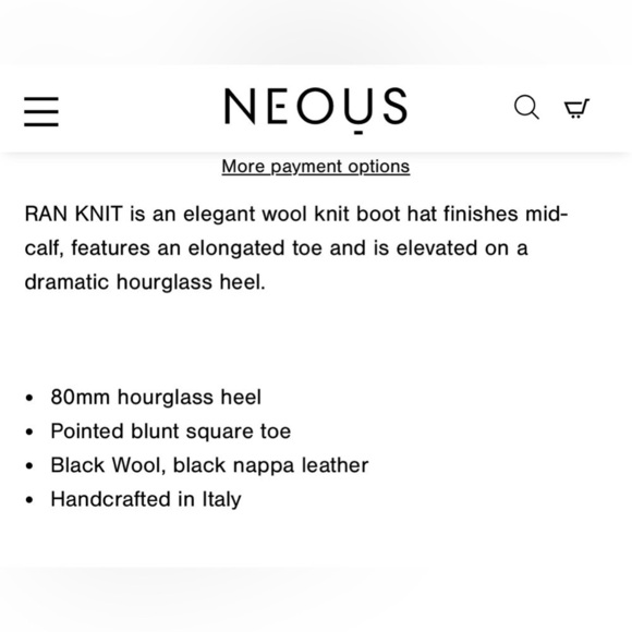 Neous Ran Knit Wool Ankle Boots - Picture 3 of 13